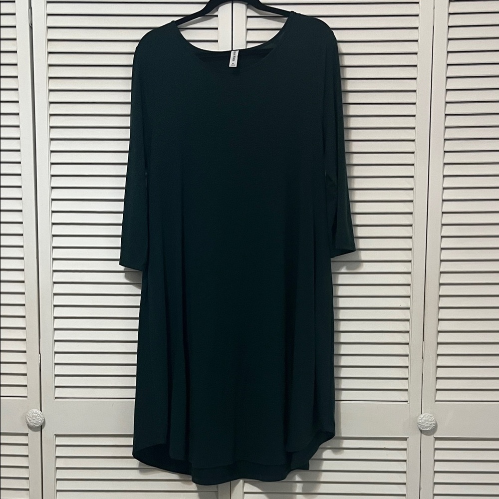 Elegant Dark Green Long Sleeve Dress